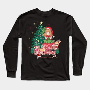 Just a Girl Who Loves Christmas Long Sleeve T-Shirt